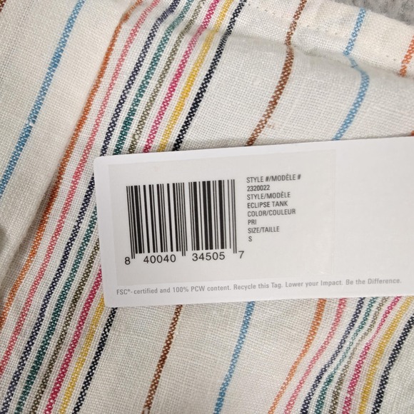 Outerknown Eclipse Tank Top Womens Small Linen Button Front New - Picture 5 of 11